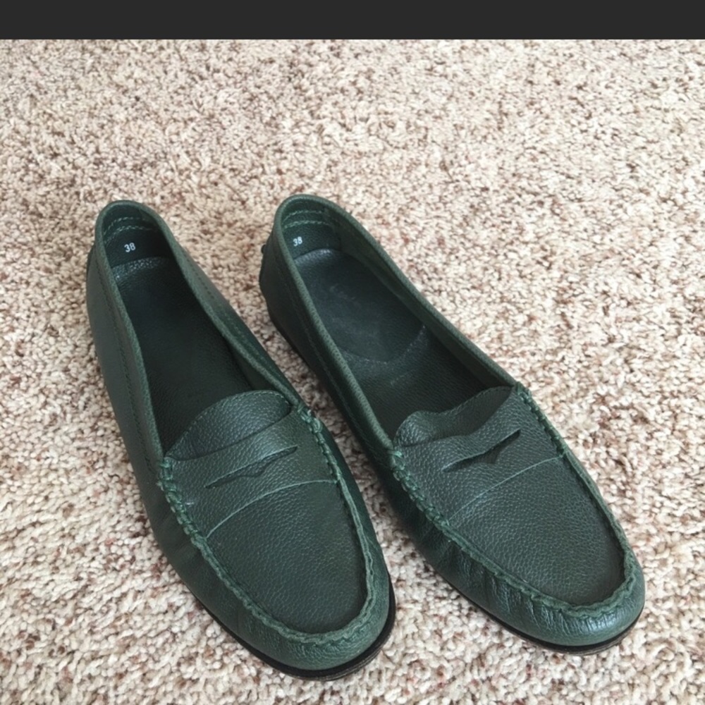 SOLD - Green TOD’s Loafers
